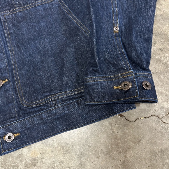 NWT Filson Unlined Denim Short Cruiser Rinsed Indigo Blue Mens Button USA - Picture 2 of 7